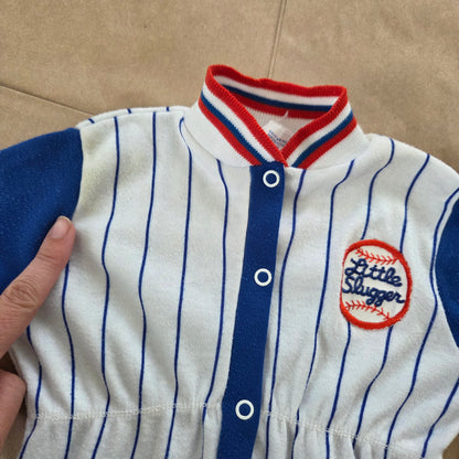 90s Vintage Baseball Pantsuit 6-9 months