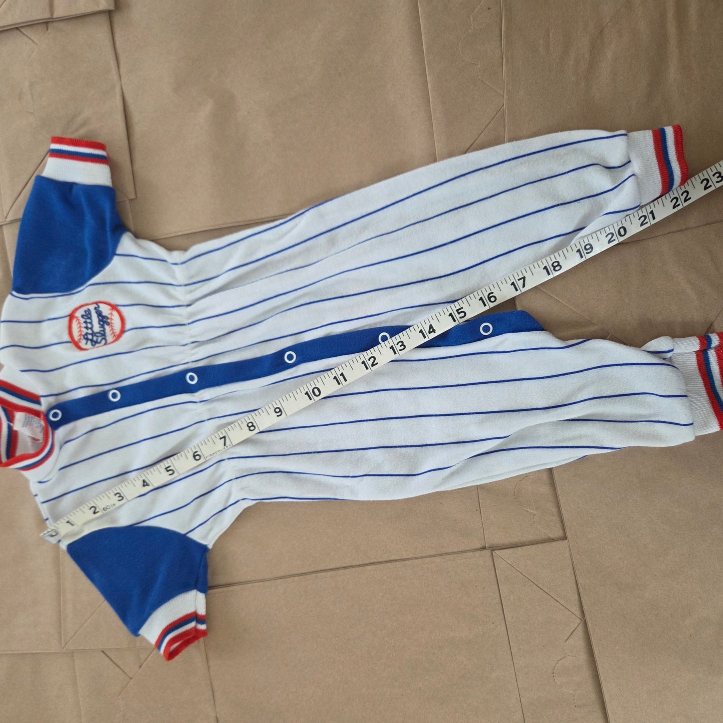 90s Vintage Baseball Pantsuit 6-9 months