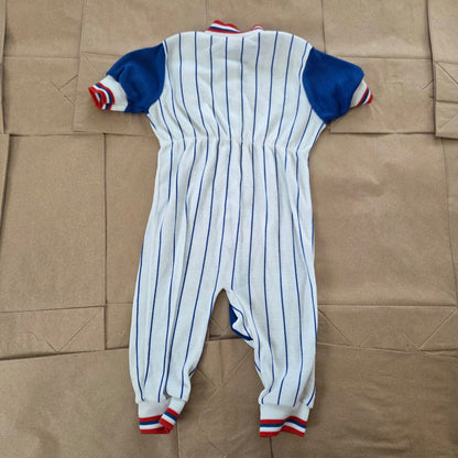 90s Vintage Baseball Pantsuit 6-9 months