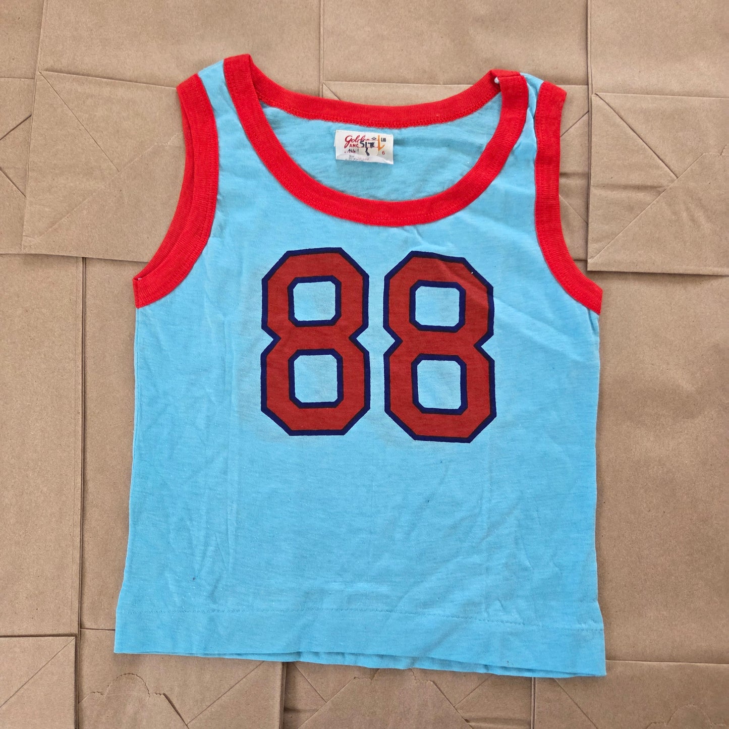 80s Vintage NWOT #88 Tank Top 3t/4t