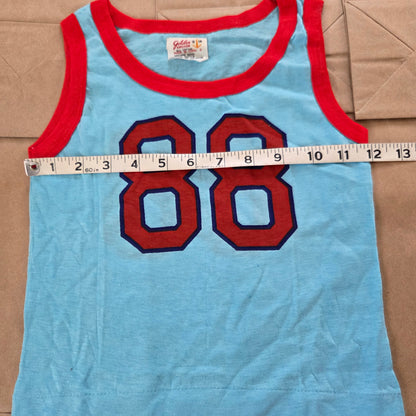 80s Vintage NWOT #88 Tank Top 3t/4t