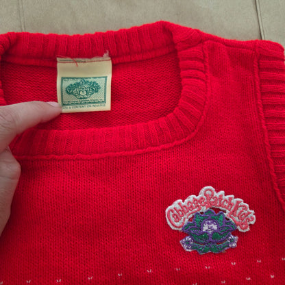 80s Vintage Cabbage Patch Kids Knit Vest 3t/4t