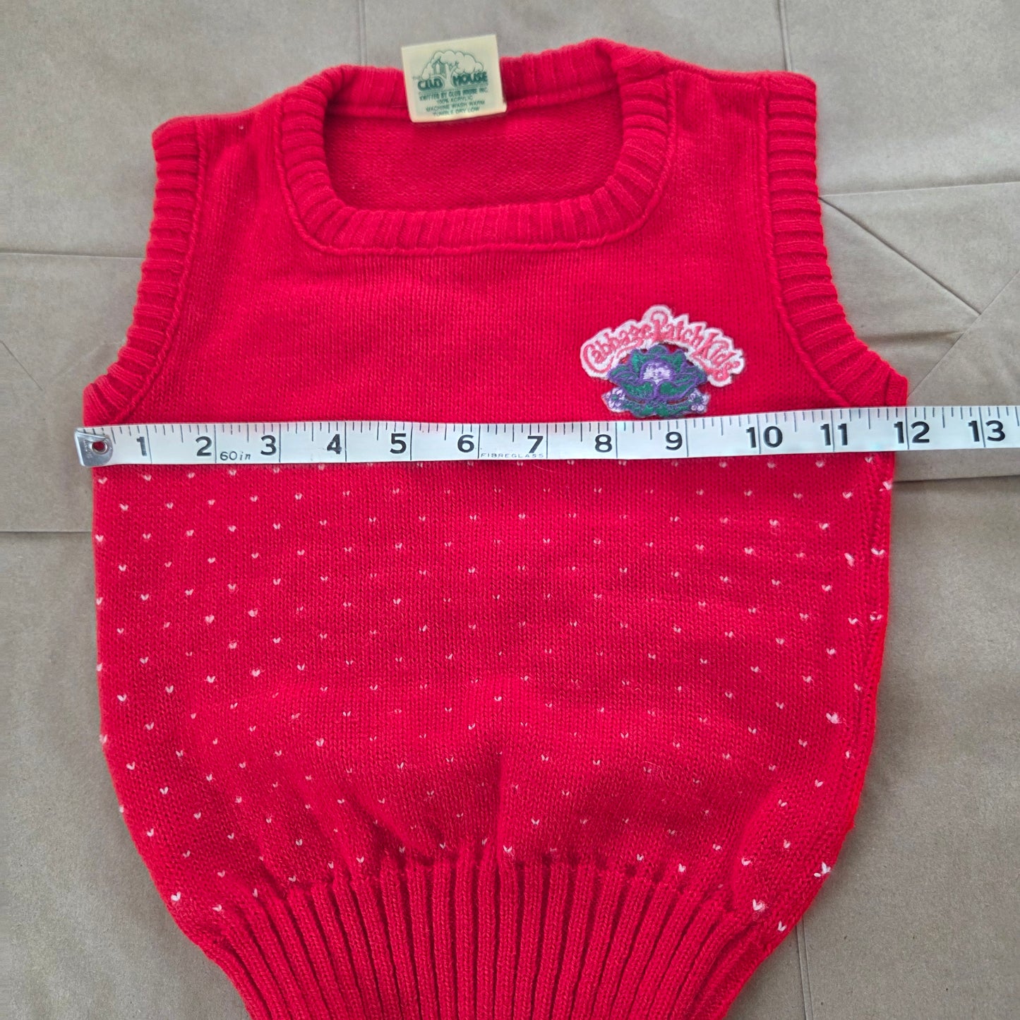 80s Vintage Cabbage Patch Kids Knit Vest 3t/4t