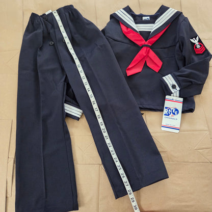 80s Vintage Deadstock Sailor Matching Set kids 6/7
