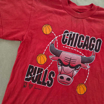 90s Vintage Chicago Bulls Single Stitch Tee kids 10/12