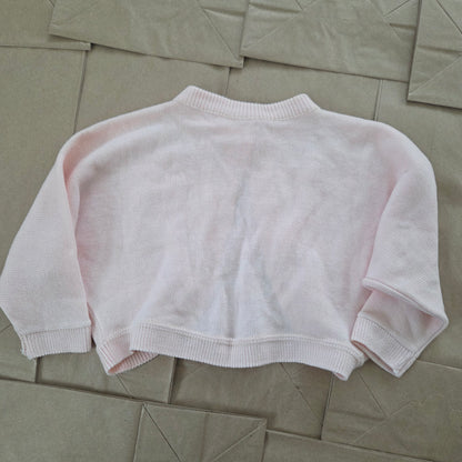 90s Vintage Pink Knit Slouchy Sweater 12 months