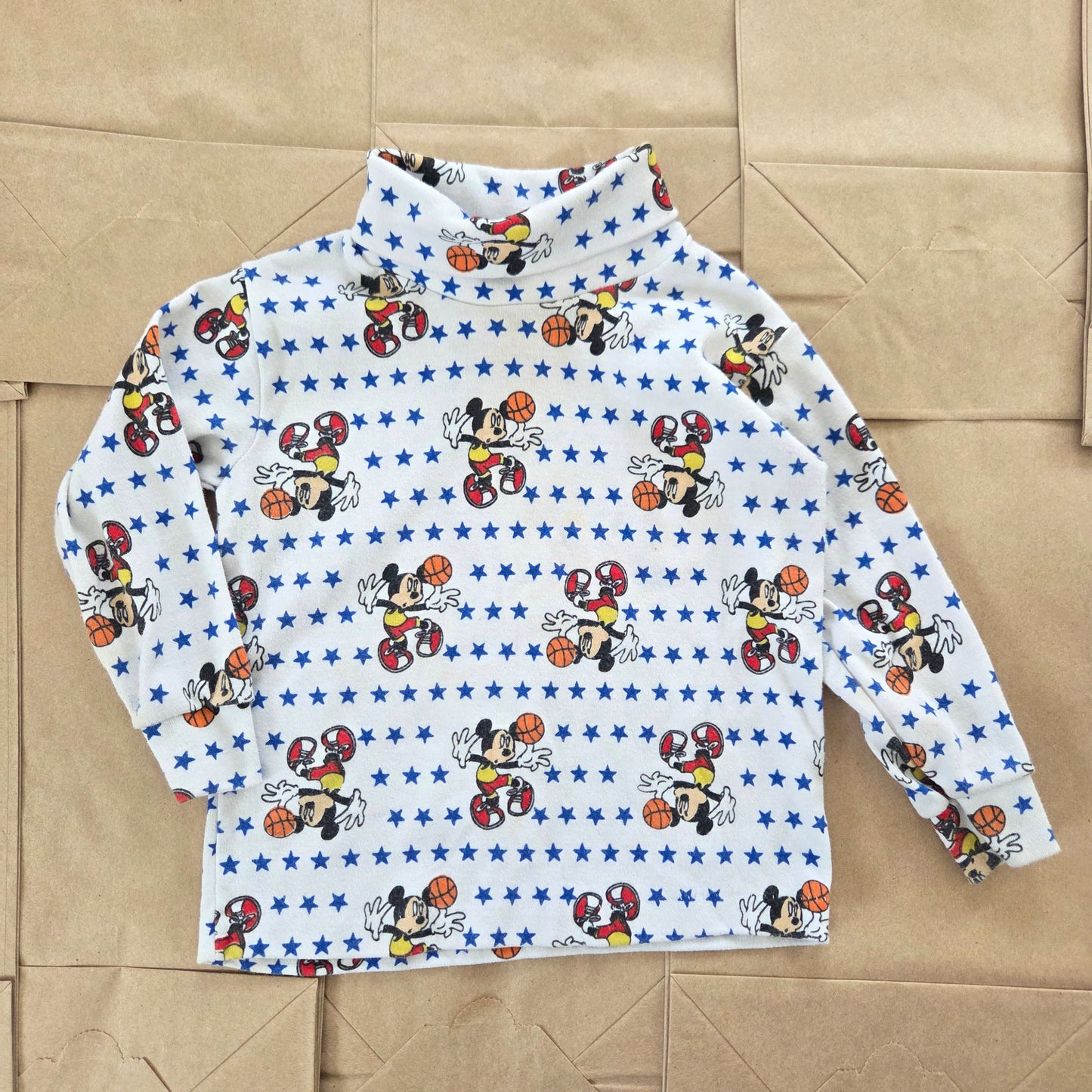 90s Vintage Mickey Basketball Turtleneck 18 months