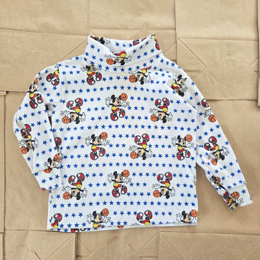 90s Vintage Mickey Basketball Turtleneck 18 months