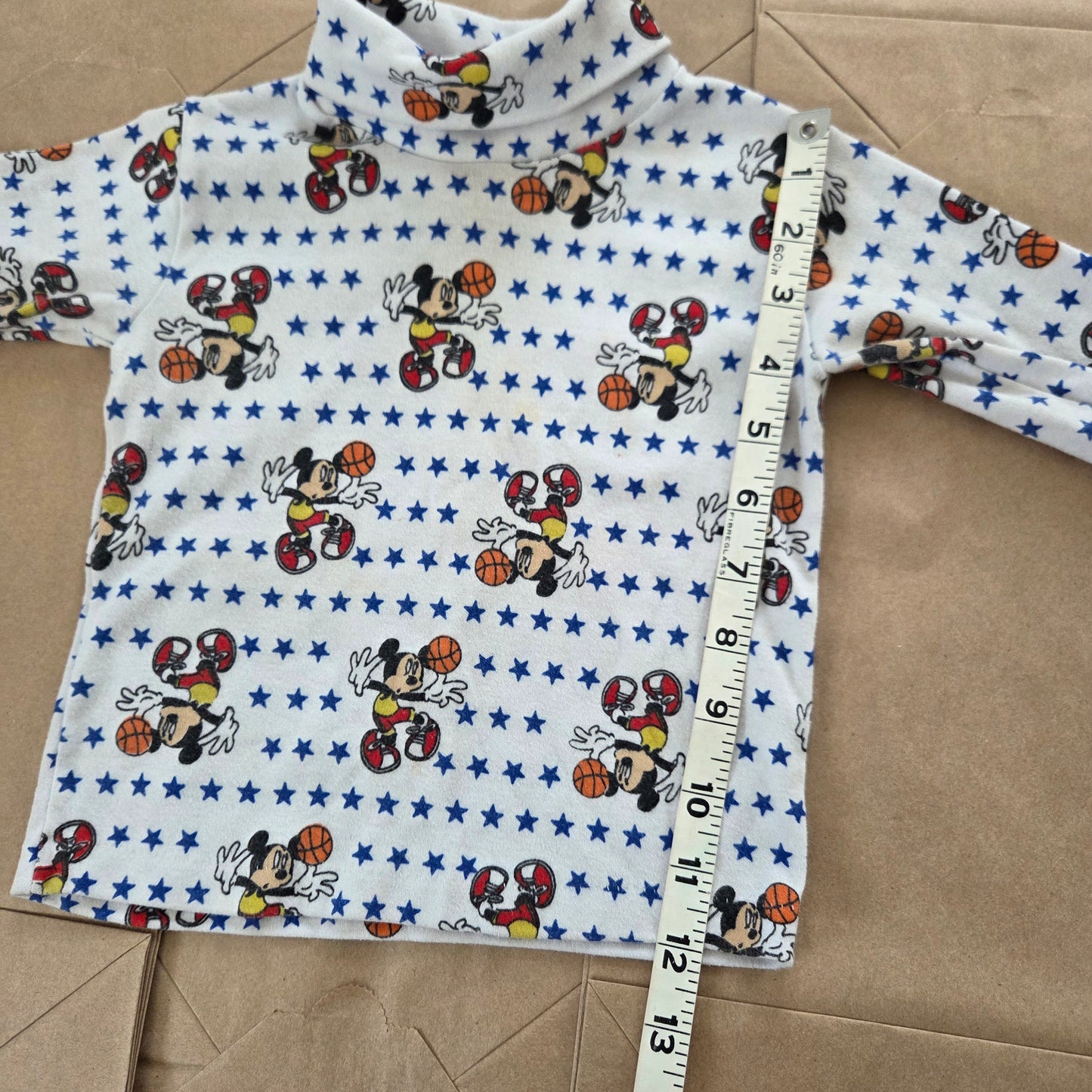 90s Vintage Mickey Basketball Turtleneck 18 months