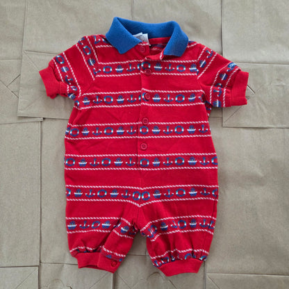 90s Vintage Oshkosh Nautical Romper 6-9 months