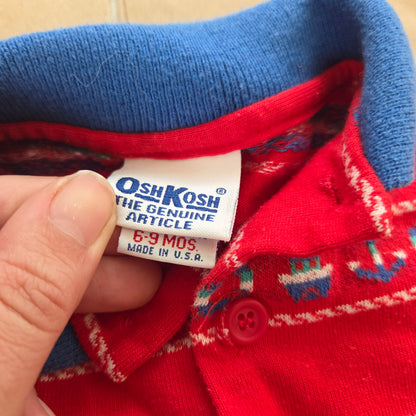 90s Vintage Oshkosh Nautical Romper 6-9 months