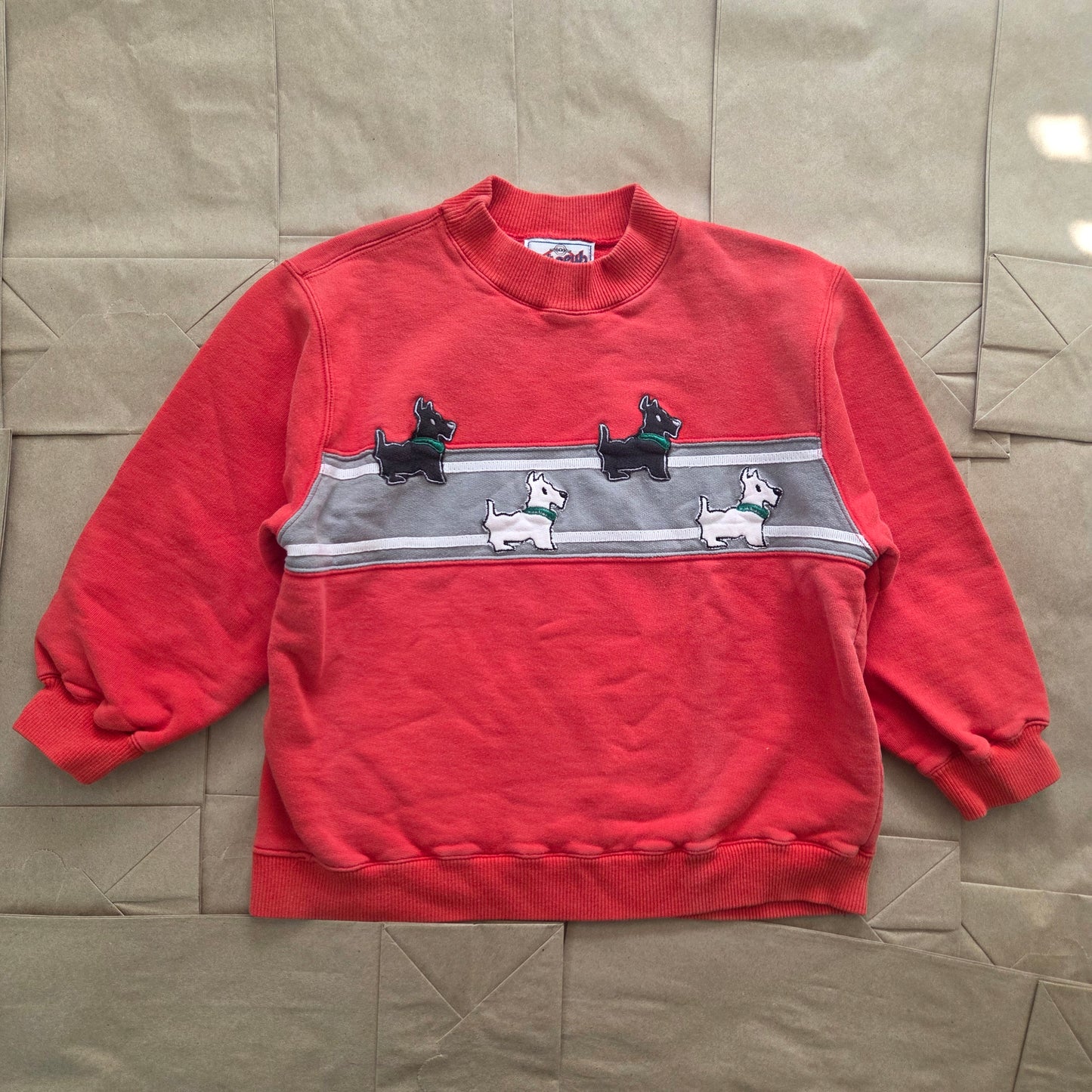 90s Vintage Scotties Dog Crewneck 5t