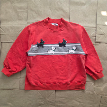 90s Vintage Scotties Dog Crewneck 5t