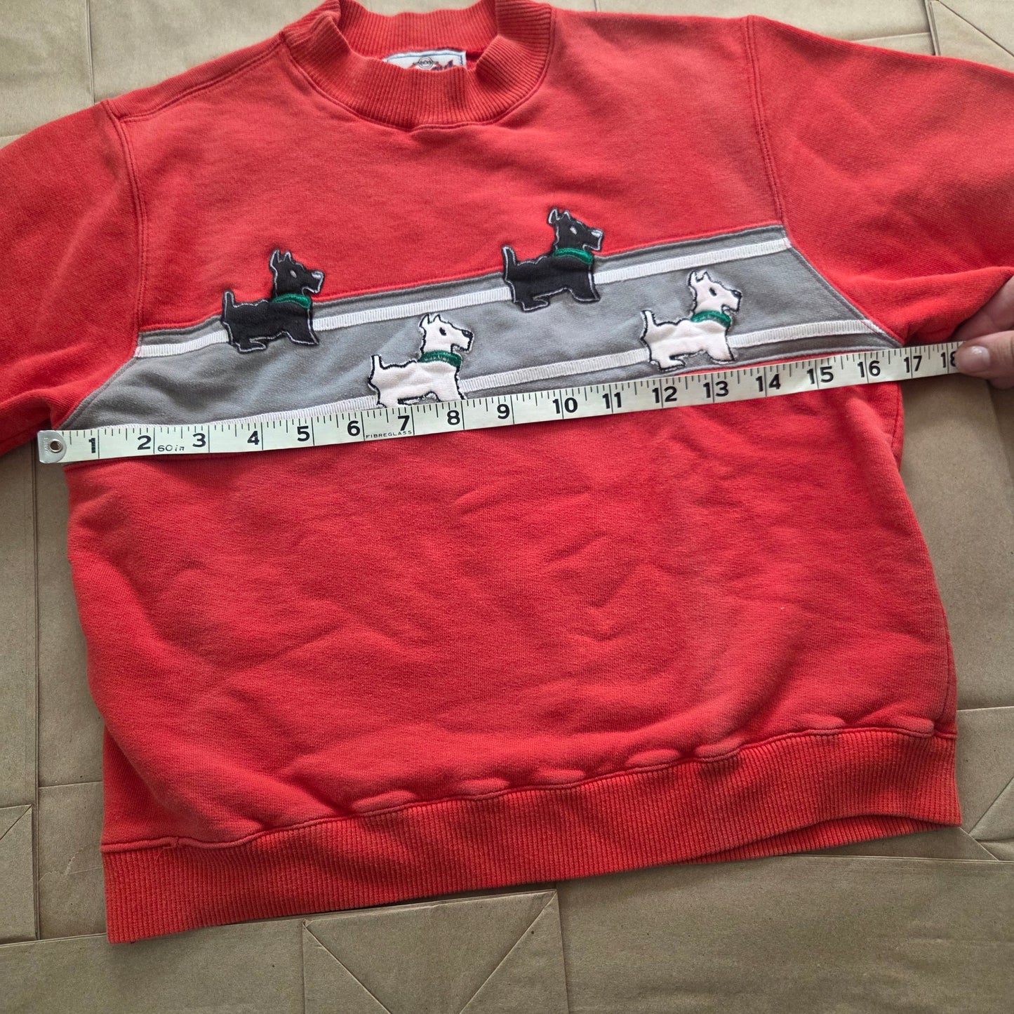 90s Vintage Scotties Dog Crewneck 5t