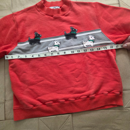 90s Vintage Scotties Dog Crewneck 5t