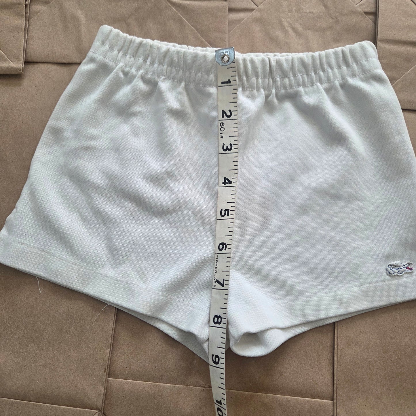 80s Vintage Lacoste White Shorts 2t