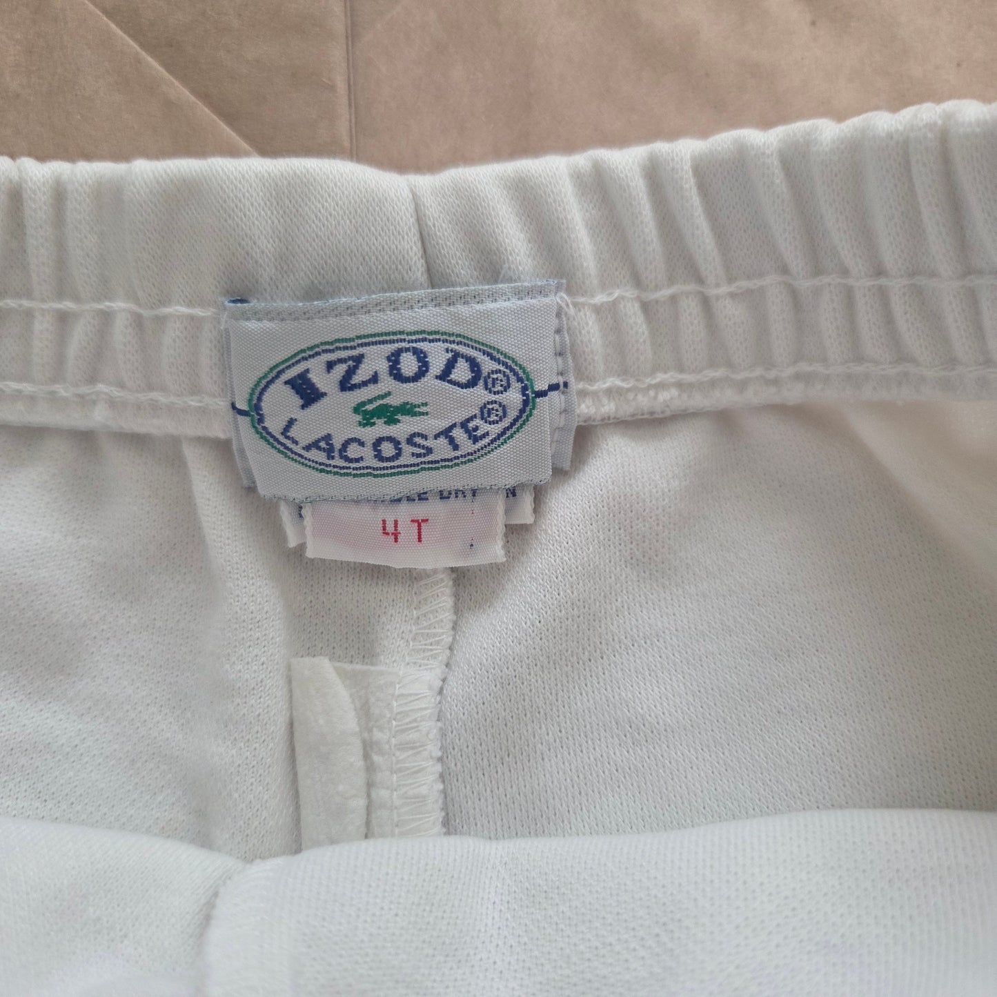 80s Vintage Lacoste White Shorts 2t