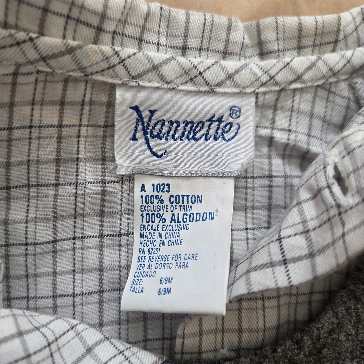 90s Vintage Deadstock Scotty Romper/Top Set
