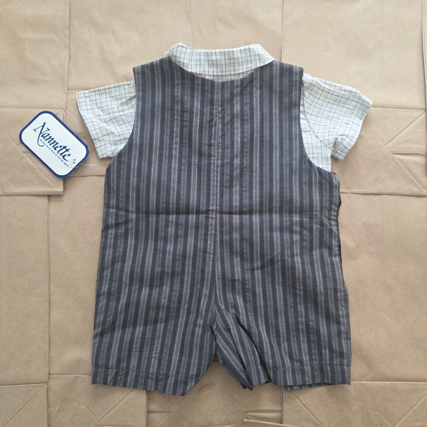 90s Vintage Deadstock Scotty Romper/Top Set