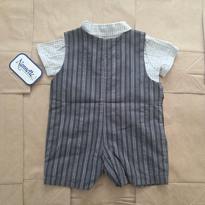 90s Vintage Deadstock Scotty Romper/Top Set