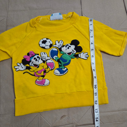 80s Vintage Mickey & Minnie Soccer Shirt 2t