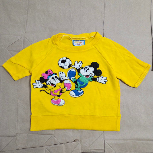 80s Vintage Mickey & Minnie Soccer Shirt 2t
