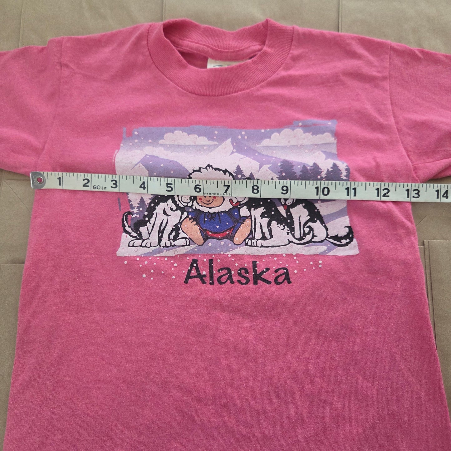 90s Vintage Alaska Eskimo + Husky Tee 5t/6
