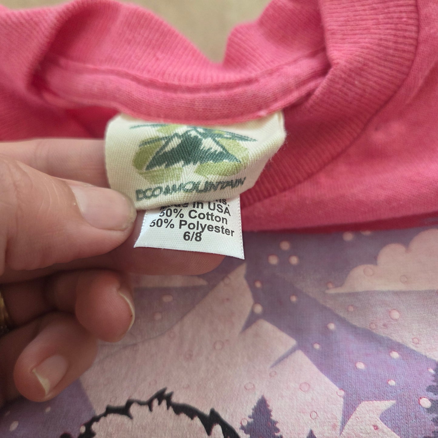 90s Vintage Alaska Eskimo + Husky Tee 5t/6
