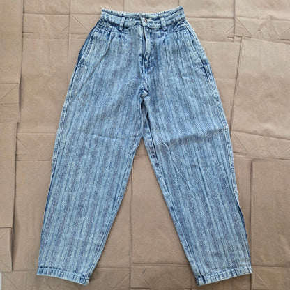 80s Vintage Acid Striped Jeans kids 8