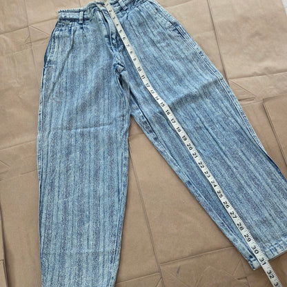 80s Vintage Acid Striped Jeans kids 8