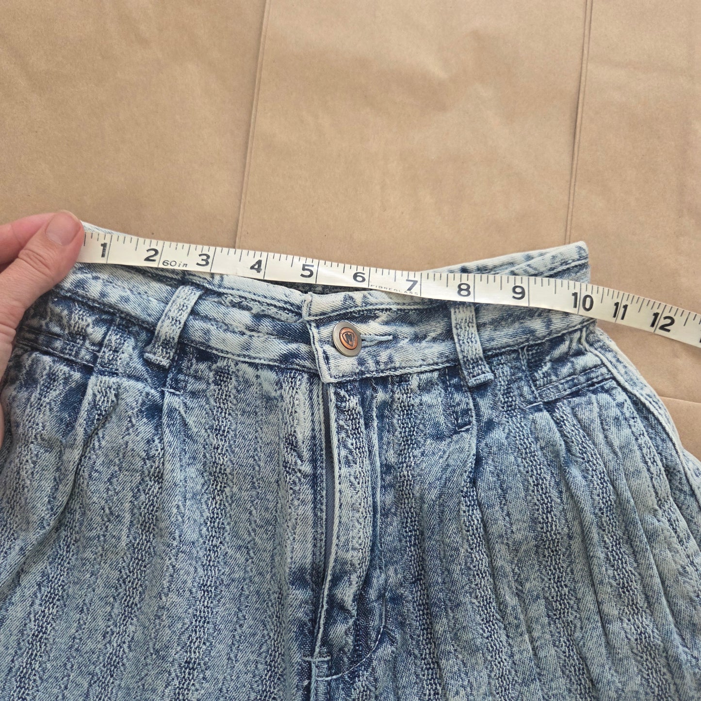 80s Vintage Acid Striped Jeans kids 8