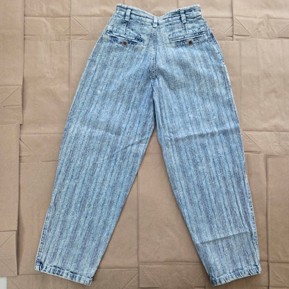 80s Vintage Acid Striped Jeans kids 8