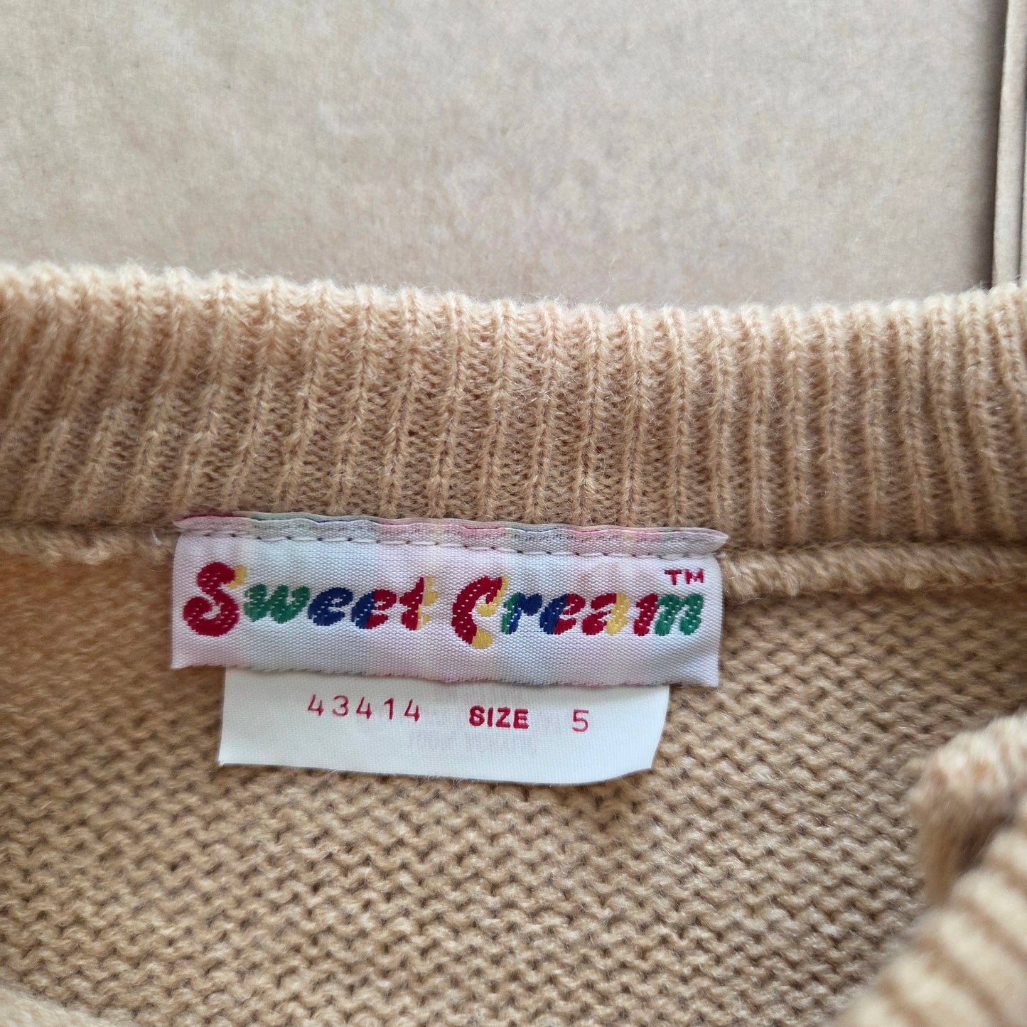 80s Vintage Native American Horse Knit Sweater 5t