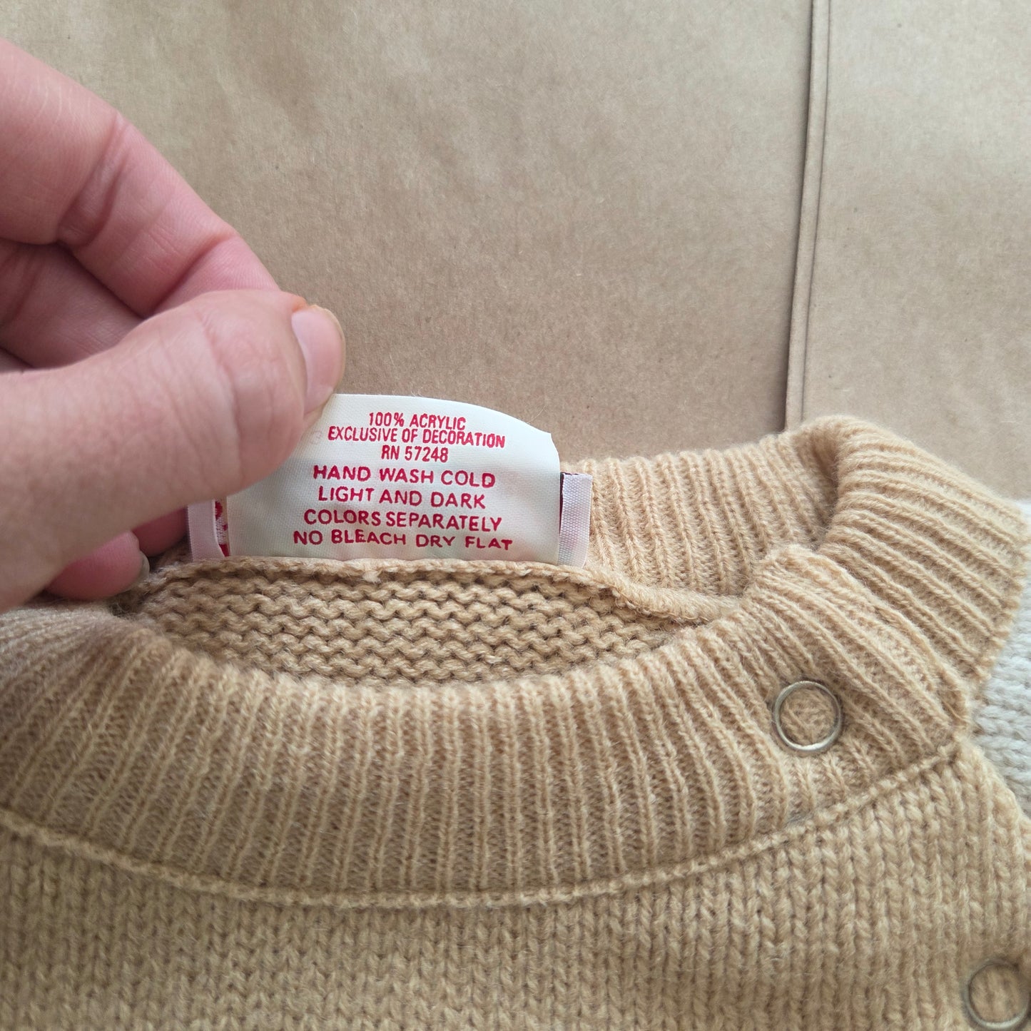 80s Vintage Native American Horse Knit Sweater 5t