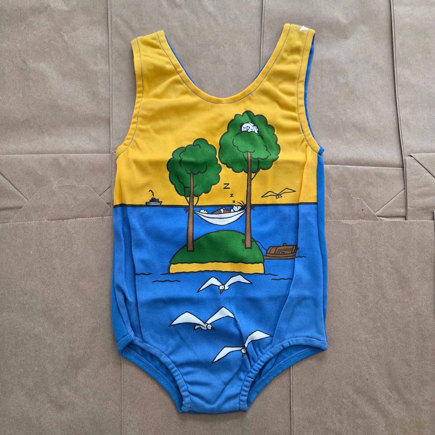80s Vintage NWOT Island Swimsuit 3t
