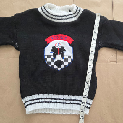 90s Vintage Motorcycle Knit Sweater 4t