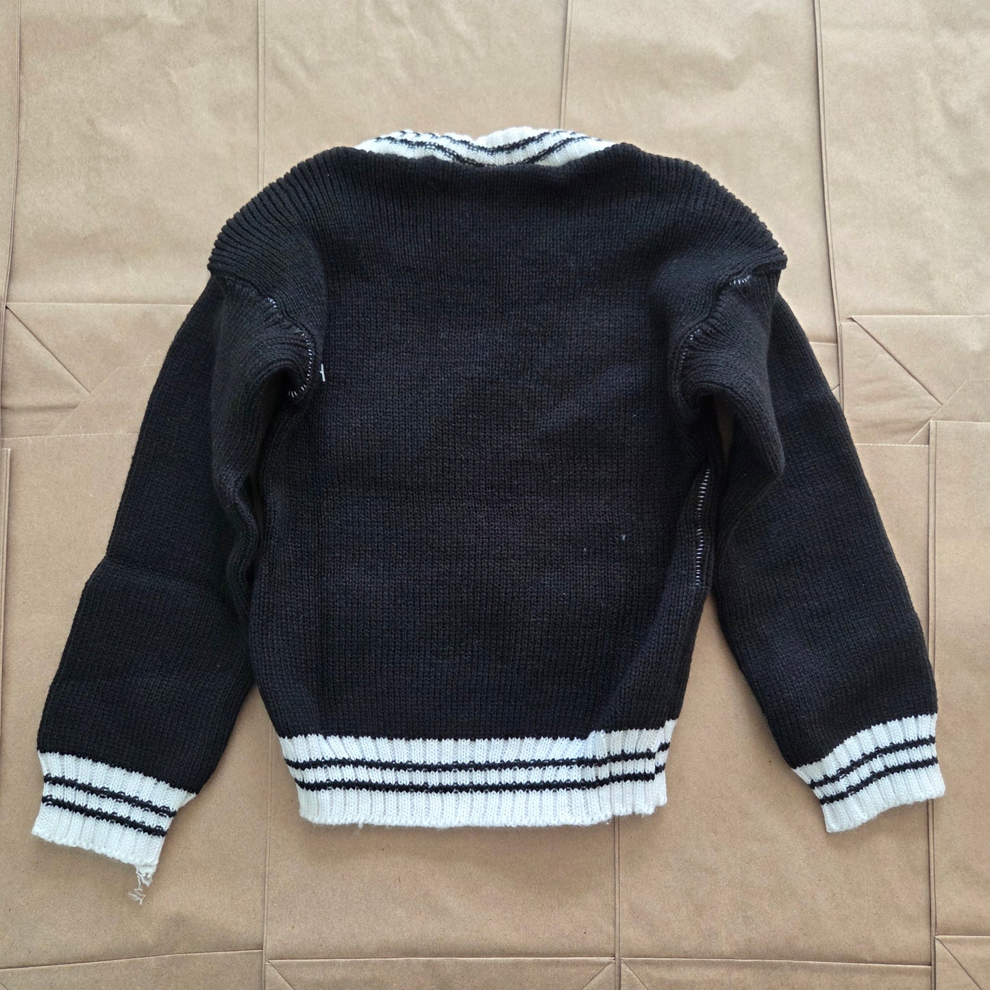 90s Vintage Motorcycle Knit Sweater 4t