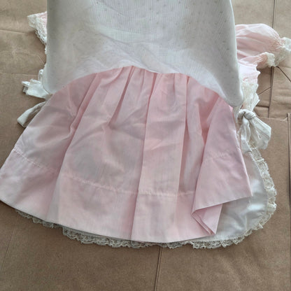 70s Vintage Bryan Lacey Pink Dress 9-12 months