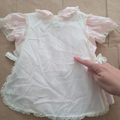 70s Vintage Bryan Lacey Pink Dress 9-12 months