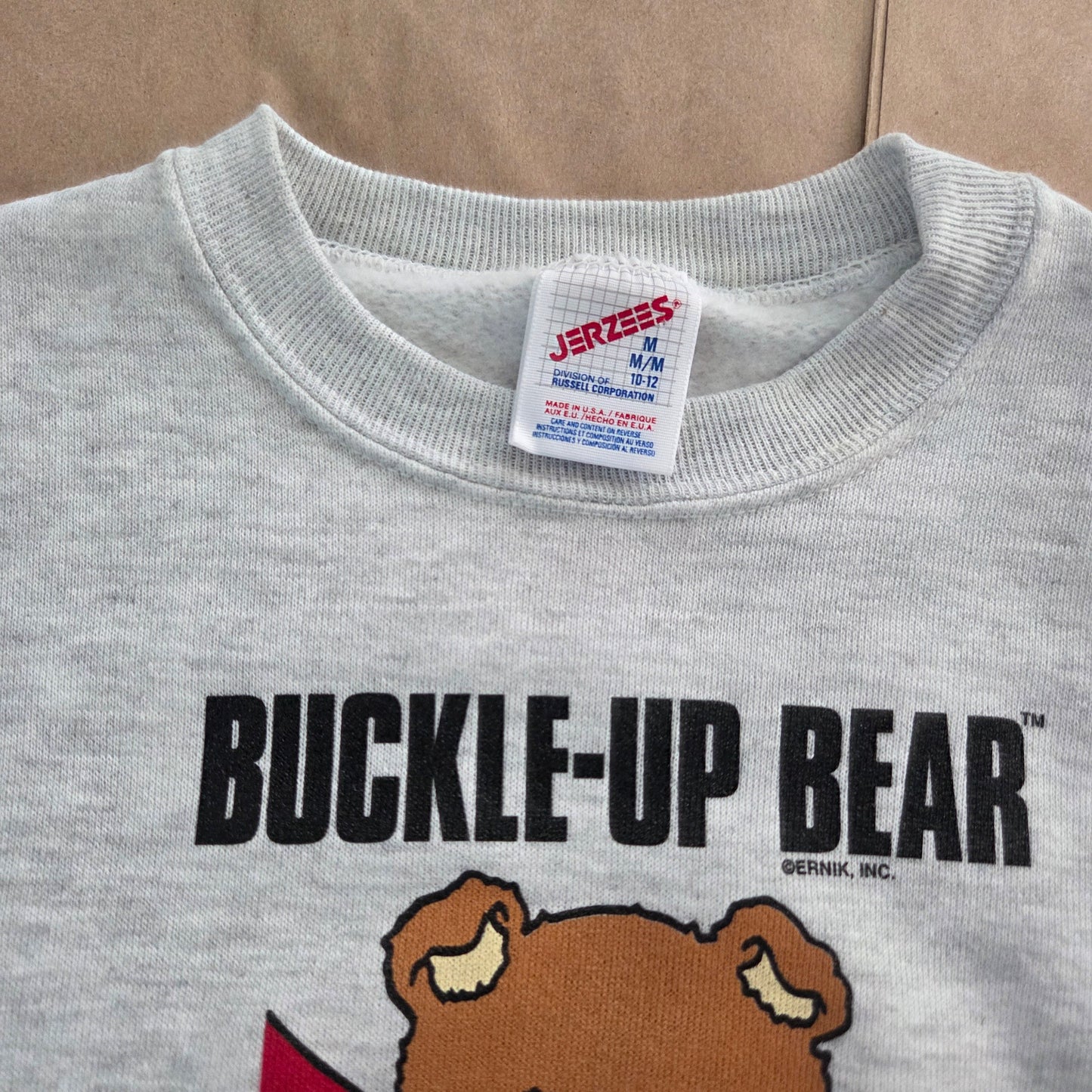 80s/90s Vintage Buckle-Up Bear kids 10