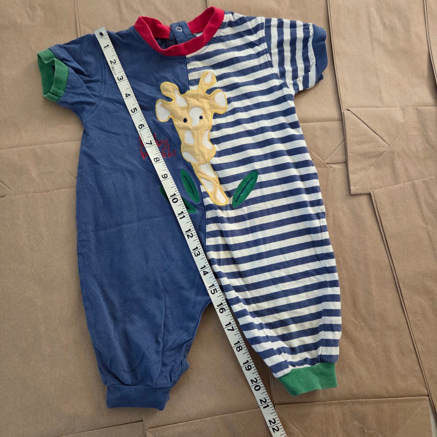 90s Vintage Oshkosh Giraffe Pantsuit 6-9 months