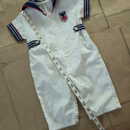 90s Vintage Sailor Pantsuit 6-9 months