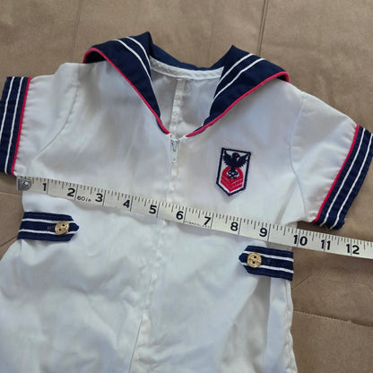 90s Vintage Sailor Pantsuit 6-9 months