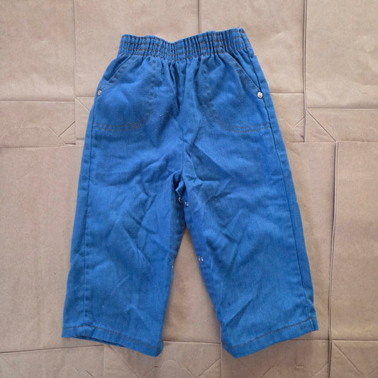 70s/80s Vintage Blue Cord Pants 18-24 months