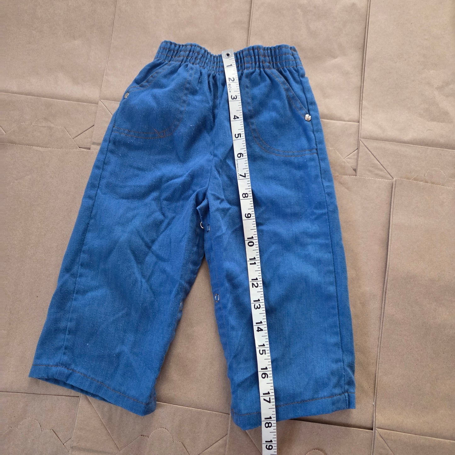 70s/80s Vintage Blue Cord Pants 18-24 months