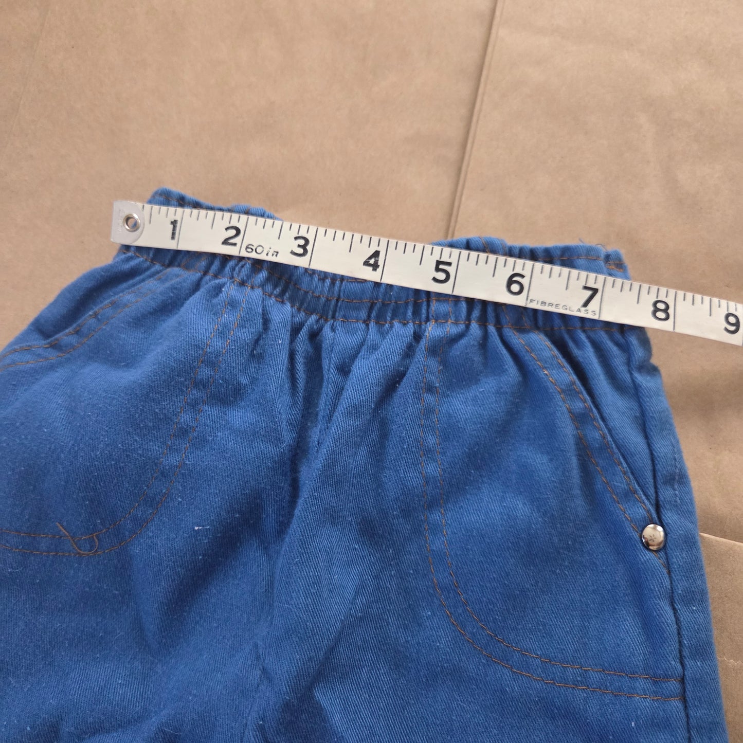 70s/80s Vintage Blue Cord Pants 18-24 months