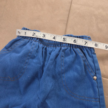 70s/80s Vintage Blue Cord Pants 18-24 months