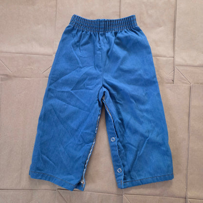 70s/80s Vintage Blue Cord Pants 18-24 months