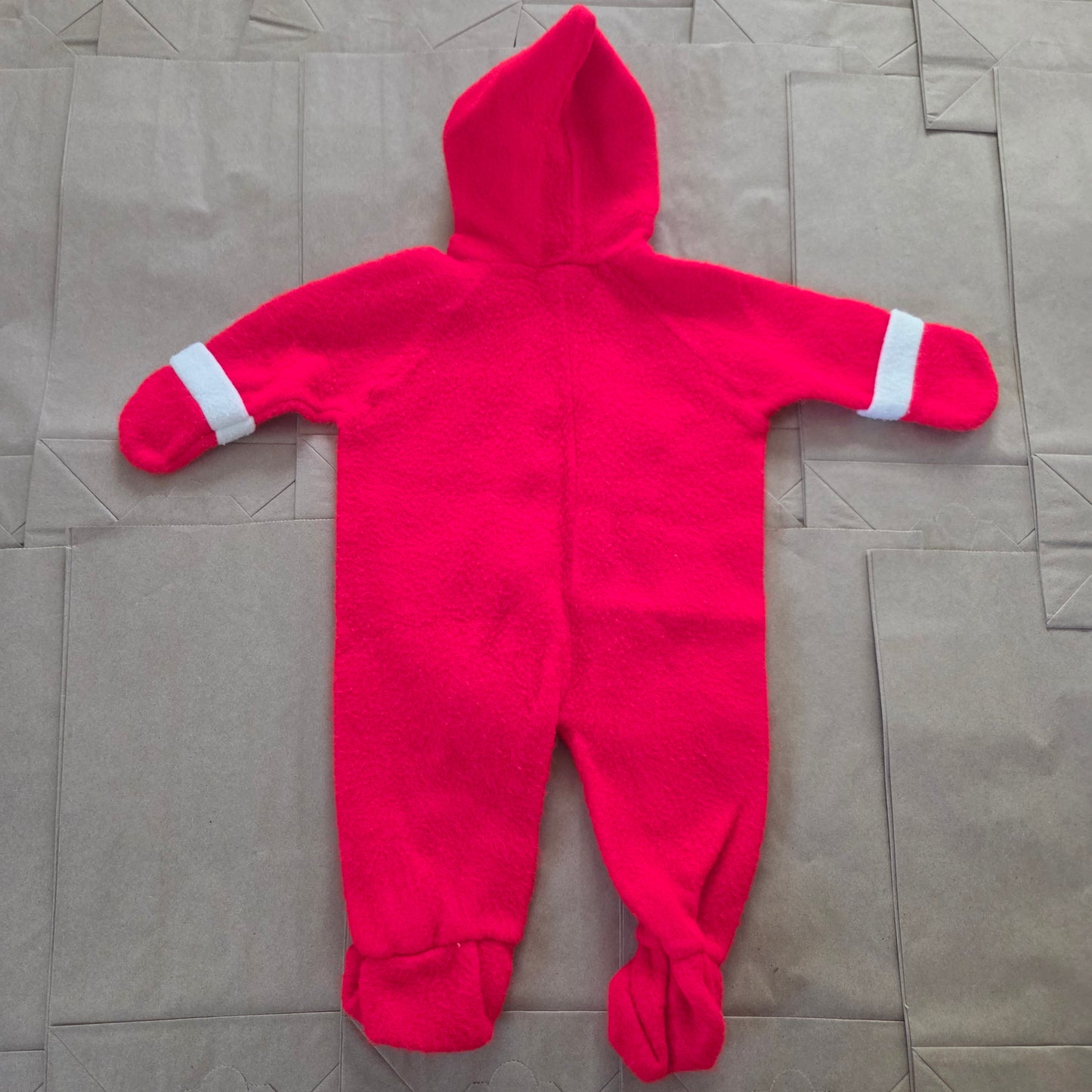 70s Vintage Train Fleece Footed PJs 3-6 months