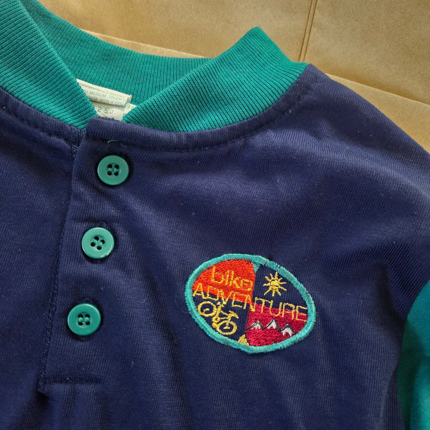 90s Vintage Healthtex Color Block Long Sleeve 2t